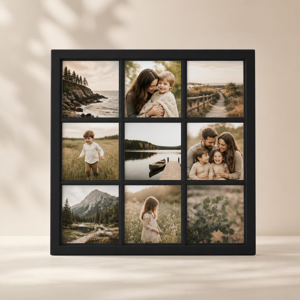 Magnetic Photo Frame - Holds 9 Magnets (8.7" x 8.7")